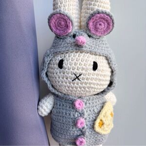 Handmade mouse costume dress outfit for Just Dutch Miffy bunny rabbit